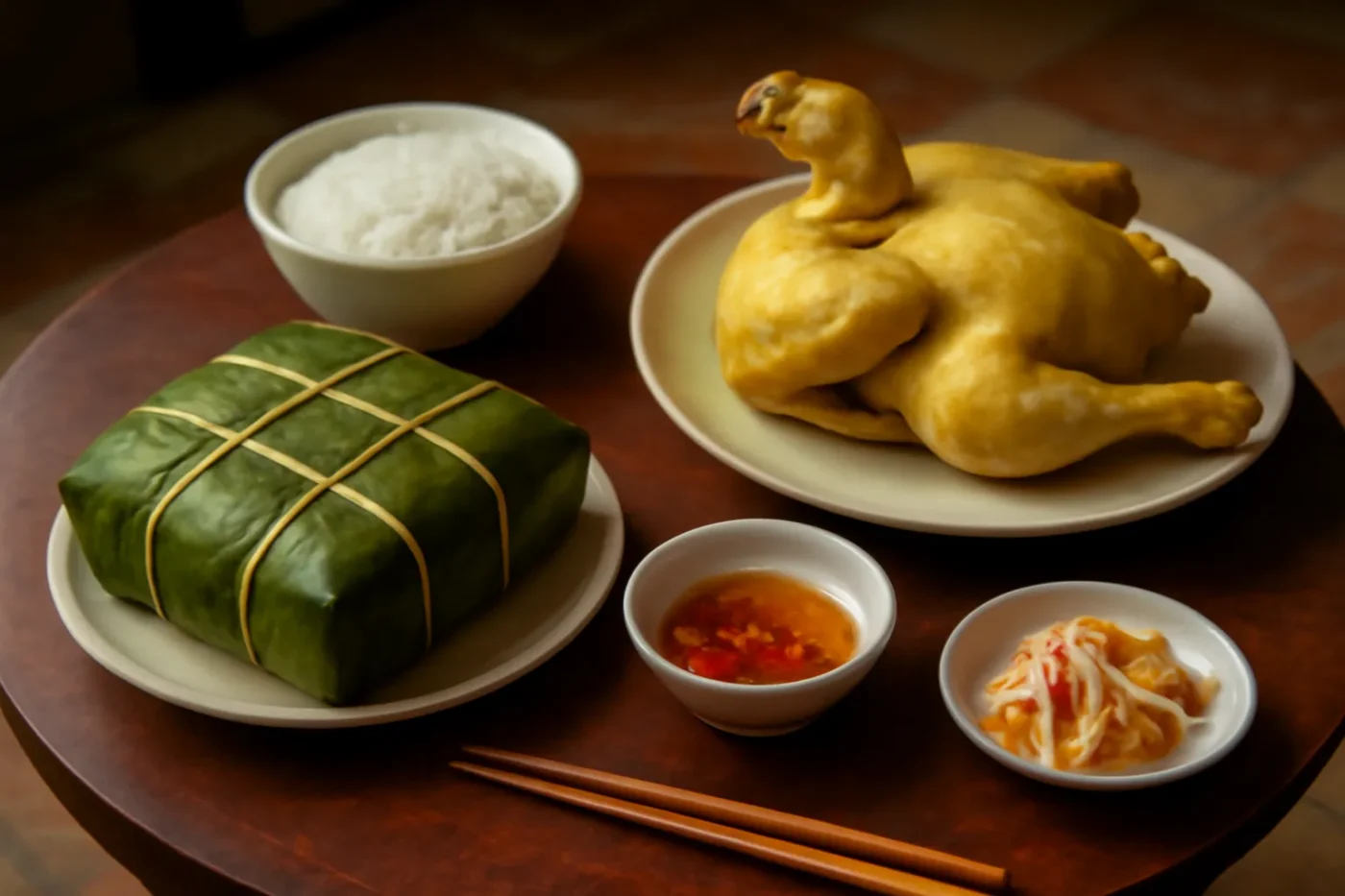 Mâm cỗ Tết nhỏ gọn cho gia đình ít người