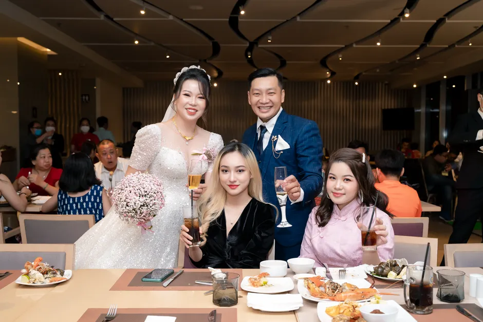Mâm cỗ cưới miền Bắc được bày trang nhã