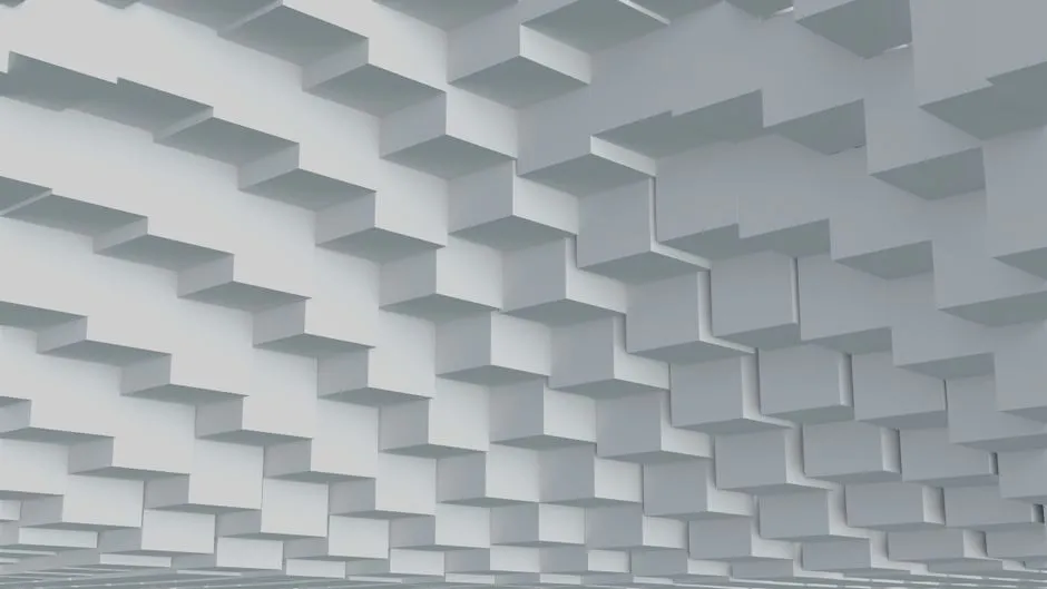 Ốp tường gỗ khối 3D tạo điểm nhấn